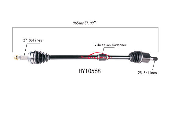 HY10568 CV Axle Assembly Heavy Duty Clamp TPEE Boot  Cold Forging Grinding Process Technology EXTREME Weather Unit
