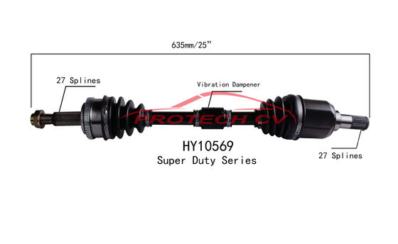 HY10569 CV Axle Assembly Heavy Duty Clamp TPEE Boot  Cold Forging Grinding Process Technology EXTREME Weather Unit