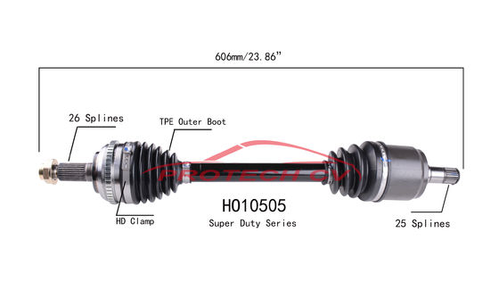Honda Civic CV Axle Assembly Automatic Axle Cv Shaft Assembly Cold Forging Process