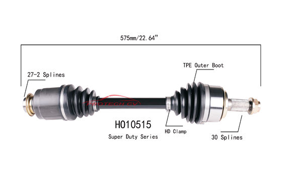 Acura TSX CV Axle Assembly HO10515 Extreme Weather Unit Heavy Duty Clamp