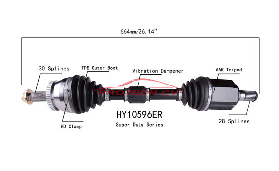 2013-2018 Hyundai Santa Fe CV Axle Assembly HY10596ER Axle Shaft Assembly