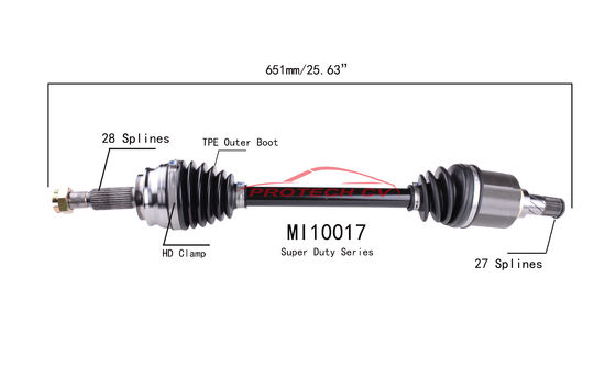 CVT Cv Complete Assembly MI10017 2008-2017 Mitsubishi Front Left Cv Axle