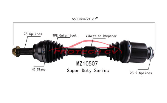 2.3L L4 Front Axle Assembly Replacement MZ10507 EXTREME Weather Unit