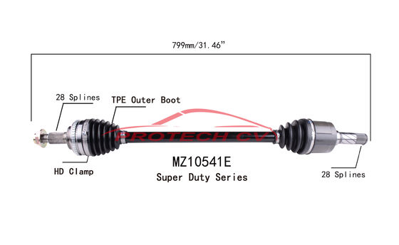 MZ10541E CV Axle Joint 2006 Mazda Front Right Drive Shaft Cold Forging Joint Housing