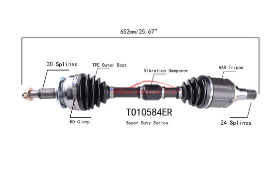 2016-2018 Toyota CV Axle Joint Front Left Cv Complete Assembly EXTREME Weather Unit