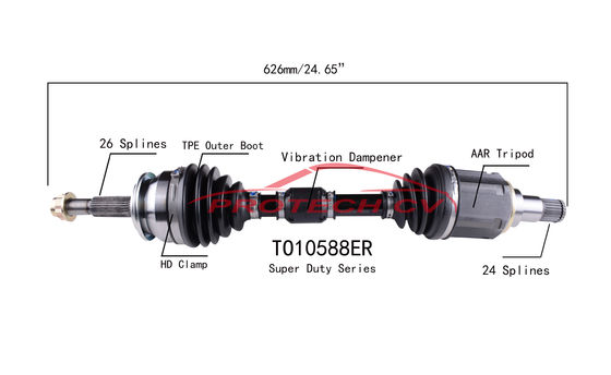 Scion TC 2.5L L4 CV Axle Joint Grinding Inner Cv Joint Assembly EXTREME Weather Unit