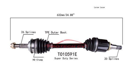 Toyota Left Right Front Cv Shaft Front Axle Assembly Replacement
