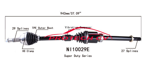 SV Front Right Drive Shaft Nissan Front Axle Assembly Replacement