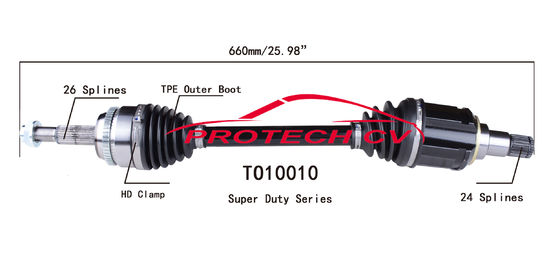 Heavy Duty Cv Axle Front Right Toyota Highlander Inner Cv Joint Assembly