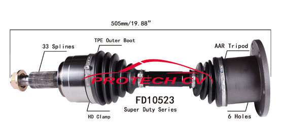 FD10523 Front Drive Axle Assembly Expedition Front Axle Assembly Replacement