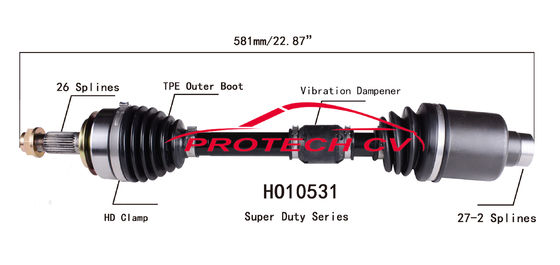 HO10531 Inner Cv Joint Assembly Acura ILX TPEE Boot Cv Axle Left And Right