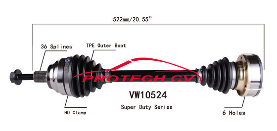 Volkswagen Golf Front Axle Shaft Replacement Cv Shaft Assembly