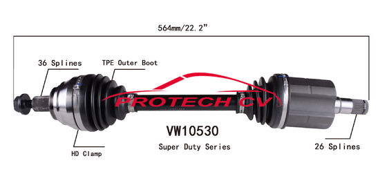 Volkswagen Front Axle Assembly Replacement VW10530 Audi Q3 EXTREME Weather Unit