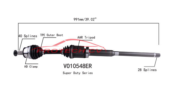 VO10548ER Volvo S60 Front Axle Shaft Replacement Cold Forging Grinding