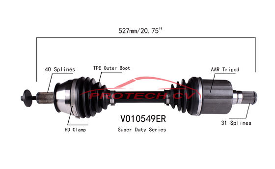 Front Left CV Drive Shaft FWD Volvo S60 Drive Shaft EXTREME Weather Unit