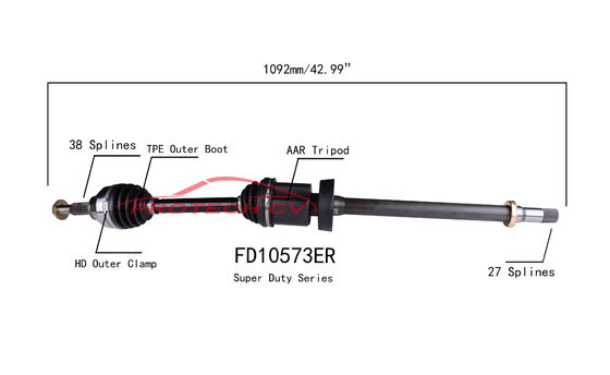 Ford Explorer 3.5L CV Drive Shaft Front Right Inner Drive Shaft