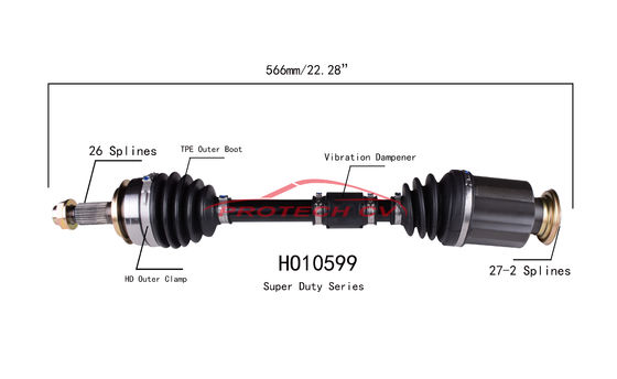 HO10599 Cv Joint Driveshaft Automatic CVT 2014-2015 Honda Civic Drive Shaft