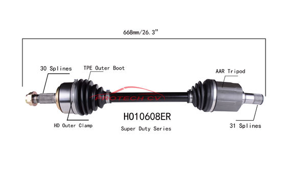 Acura RDX CV Drive Shaft TPEE Boot Drive Shaft Joint For 2015-2017 Honda Accord