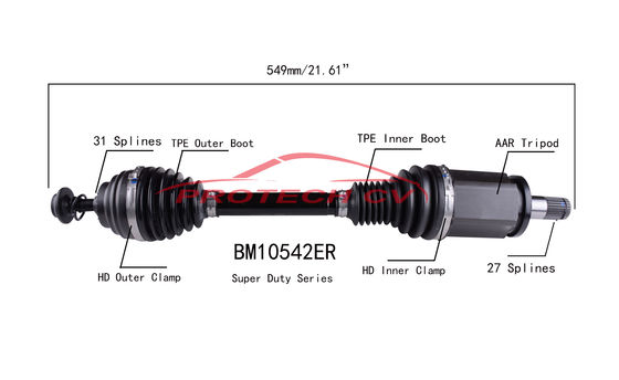20CrMnTi Steel Front Axle Assembly Replacement 228i XDrive Bmw Front Drive Shaft