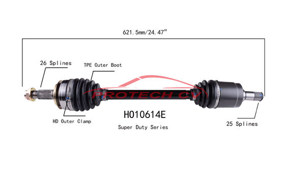 TPEE Boot Axle Cv Shaft Assembly Honda CR-Z Front Right Drive Shaft