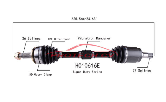 2011-2012 Honda CR Z Cv Axle Assy Front Left Axle Assembly Replacement
