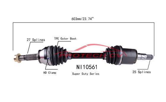 INFINITI EX35 Inner Cv Joint Assembly AWD Right Front Axle Shaft