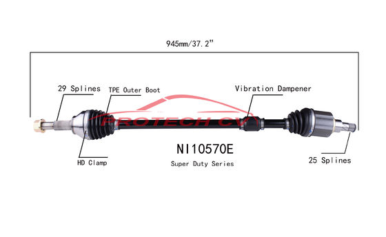 Nissan 1.8L CVT CV Axle Shaft Assembly Right Front Drive Axle EXTREME Weather Unit