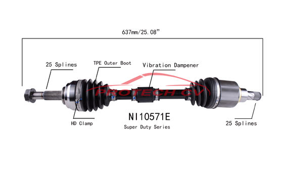 Automatic Cv Boot Assembly 2015-2017 Nissan Micra Front Left Cv Axle