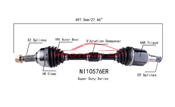 INFINITI JX35 CV Axle Shaft Assembly 3.5L Cold Forging Grinding Process