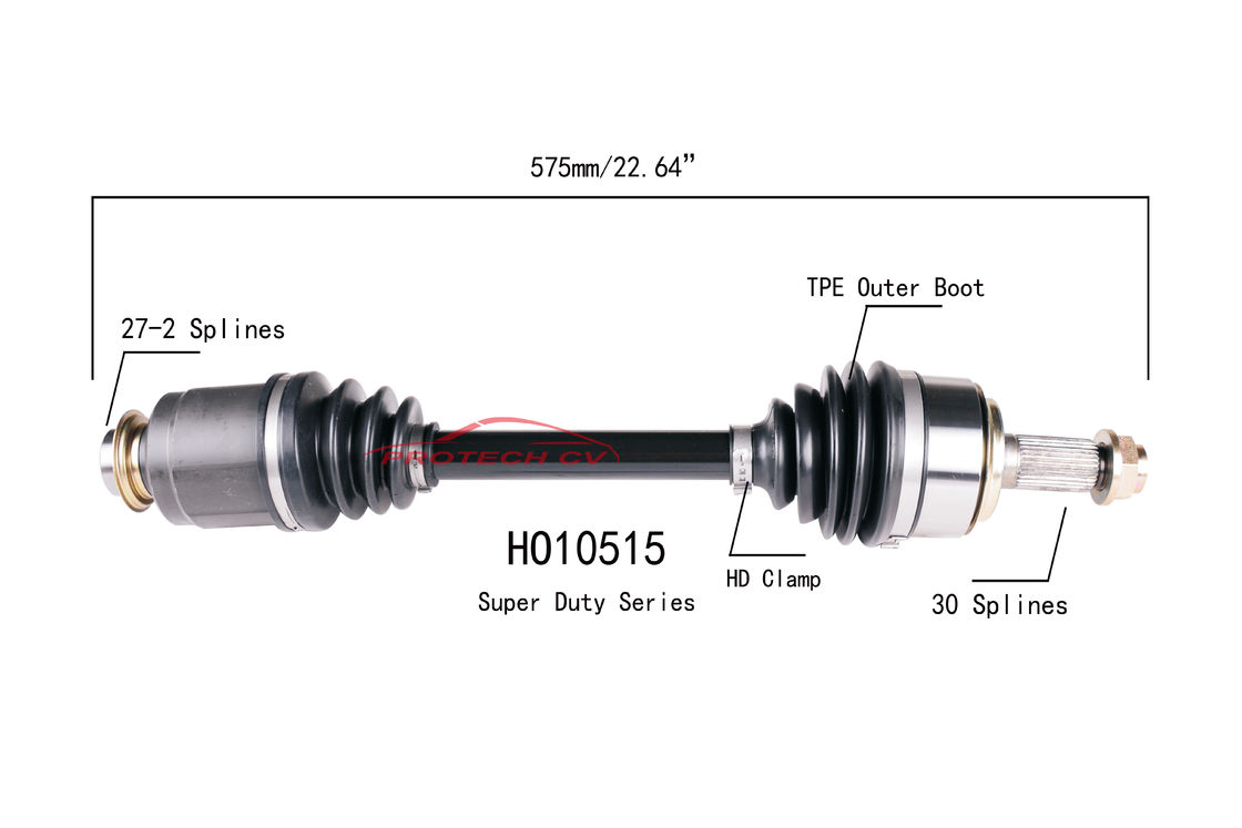 Acura TSX CV Axle Assembly HO10515 Extreme Weather Unit Heavy Duty Clamp