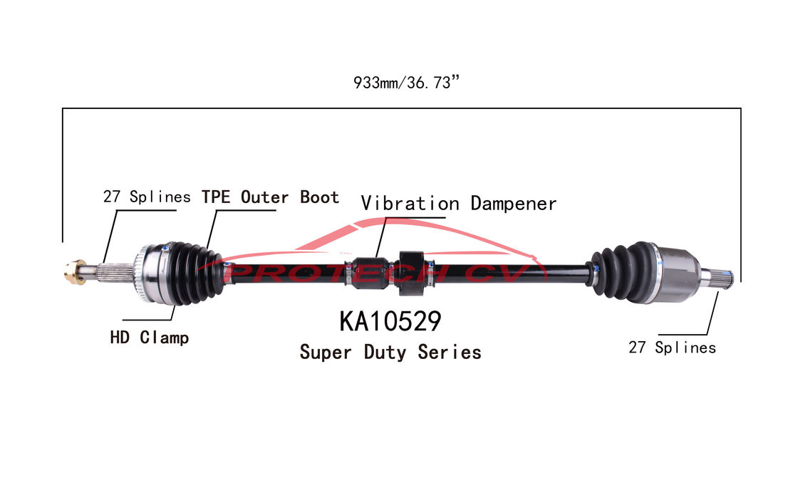 Kia Forte CV Axle Assembly KA10529 TPEE Boot Axle Assembly Replacement