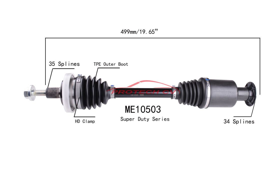 ME10503 CV Axle Assembly 4Matic Mercedes E280 Front Drive Axle Assembly