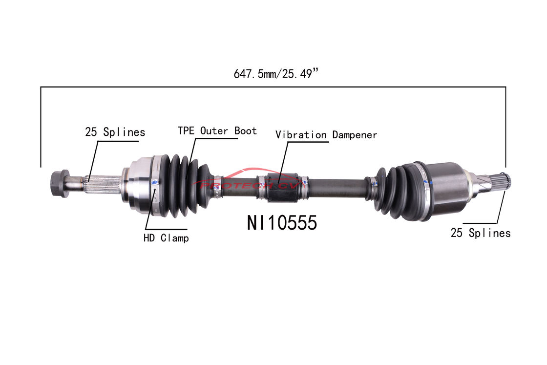 2007-2011 Nissan Shaft Assembly Front Drive Front Left Cv Shaft Assembly