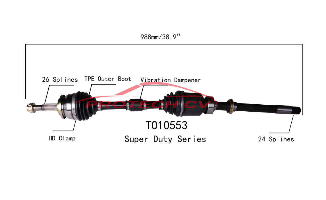 2006-2008 Toyota RAV4 Front Right Cv Axle Shaft Cv Boot Assembly