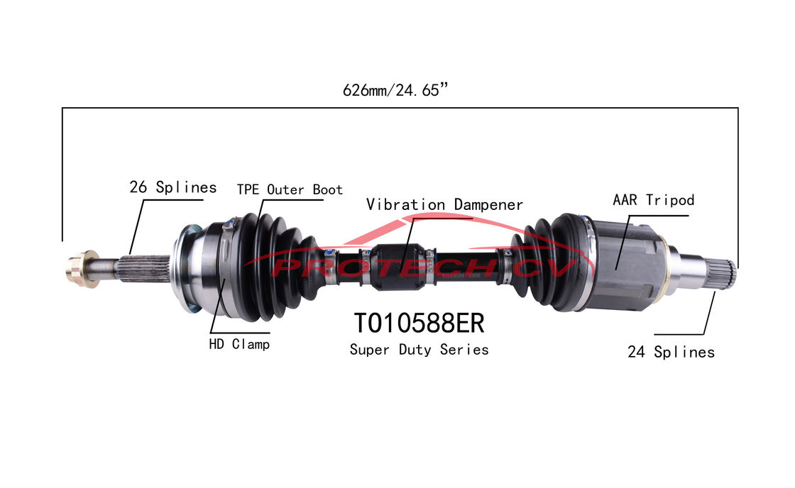 Scion TC 2.5L L4 CV Axle Joint Grinding Inner Cv Joint Assembly EXTREME Weather Unit