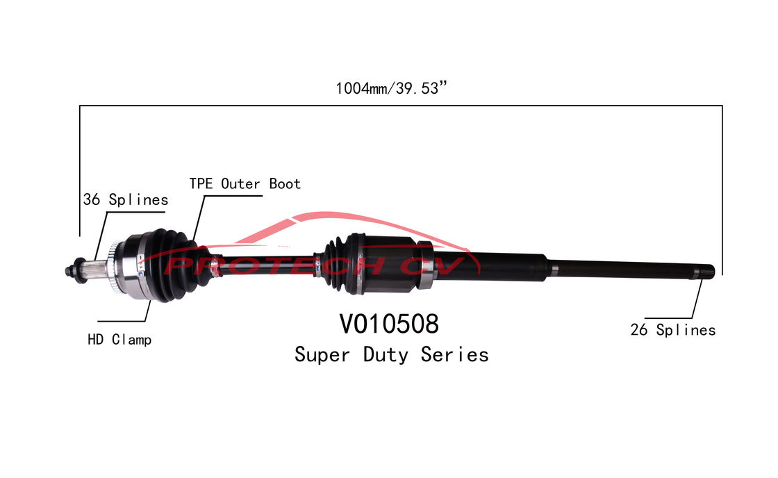 VO10508 Volvo XC70 Right Front Drive Shaft Axle Shaft Assembly EXTREME Weather Unit