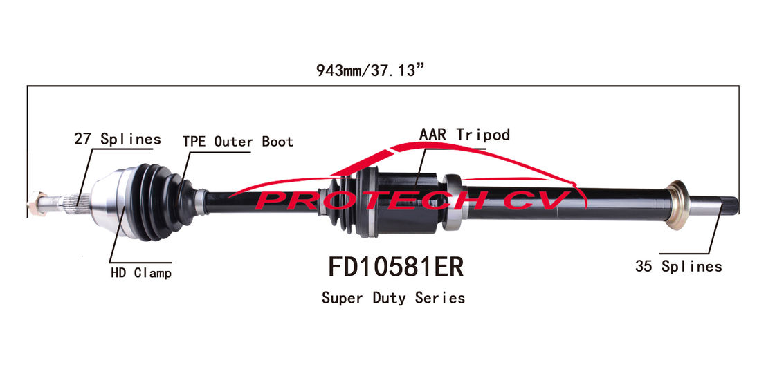 Cold Forging Cv Axle Shaft Assembly  2014-2016 Ford Right Front Axle Assembly