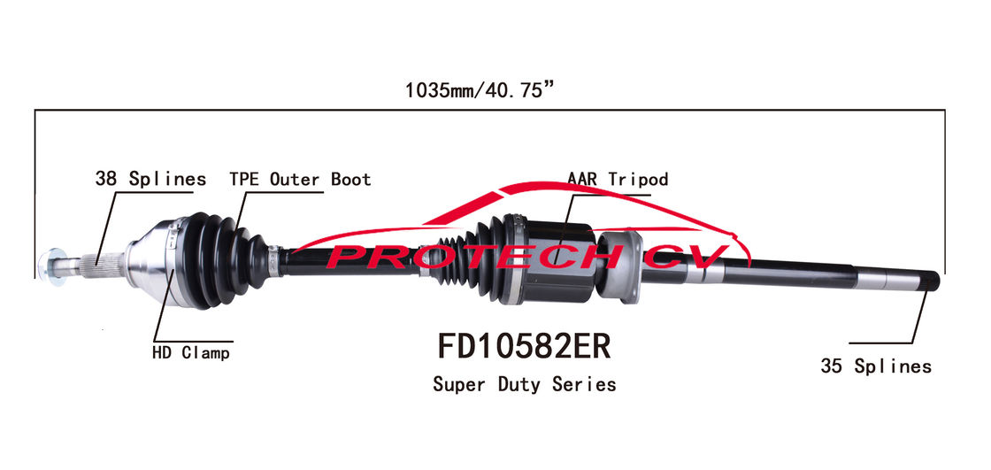 Explorer AWD Front Right Cv Joint Cv Boot Assembly Cold Forging Grinding Process