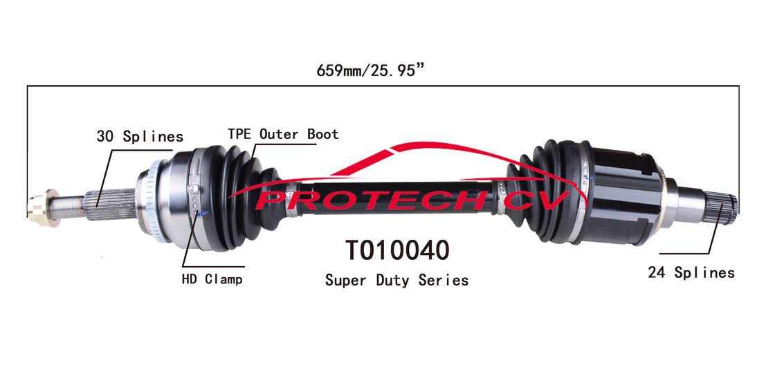 OE Steel CV Joint Forging Lexus ES350 Toyota Cv Axle Assy Heavy Duty Clamp TPEE Boot