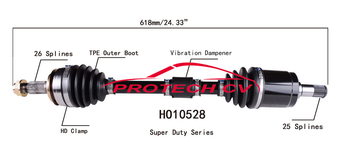 HO10528 Front Drive Axle Assembly CV 2006-2011 Honda Axle Cv Shaft Assembly