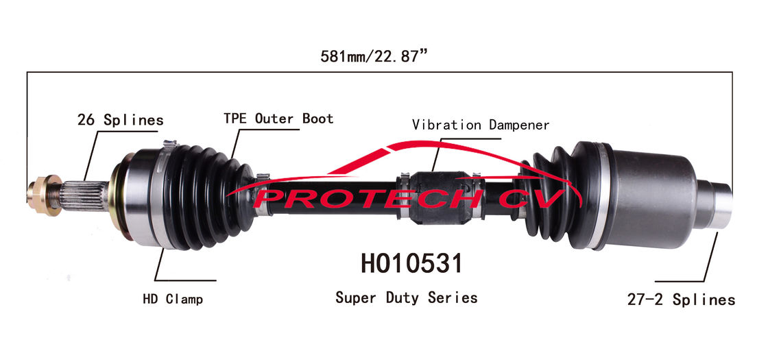 HO10531 Inner Cv Joint Assembly Acura ILX TPEE Boot Cv Axle Left And Right