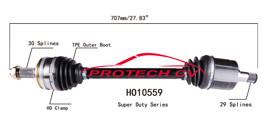 HO10559 Acura MDX Axle Cv Shaft Assembly Right Front Drive Shaft TPEE Boot