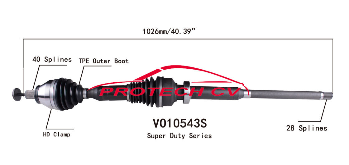 VO10543S AWD Front Axle Shaft Replacement Volvo XC60 Cv Axle Assy