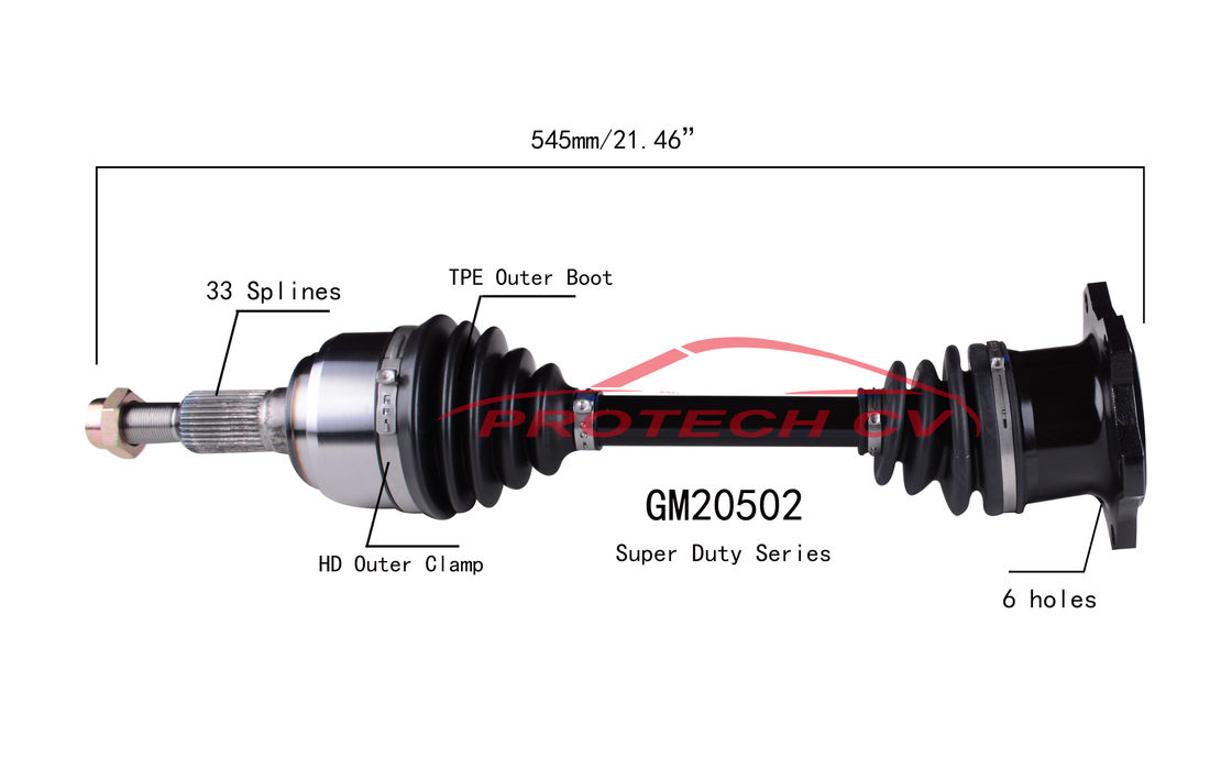2002-2006 Cadillac Escalade ESV Cv Drive Shaft GM20502 Cold Forging Grinding Process