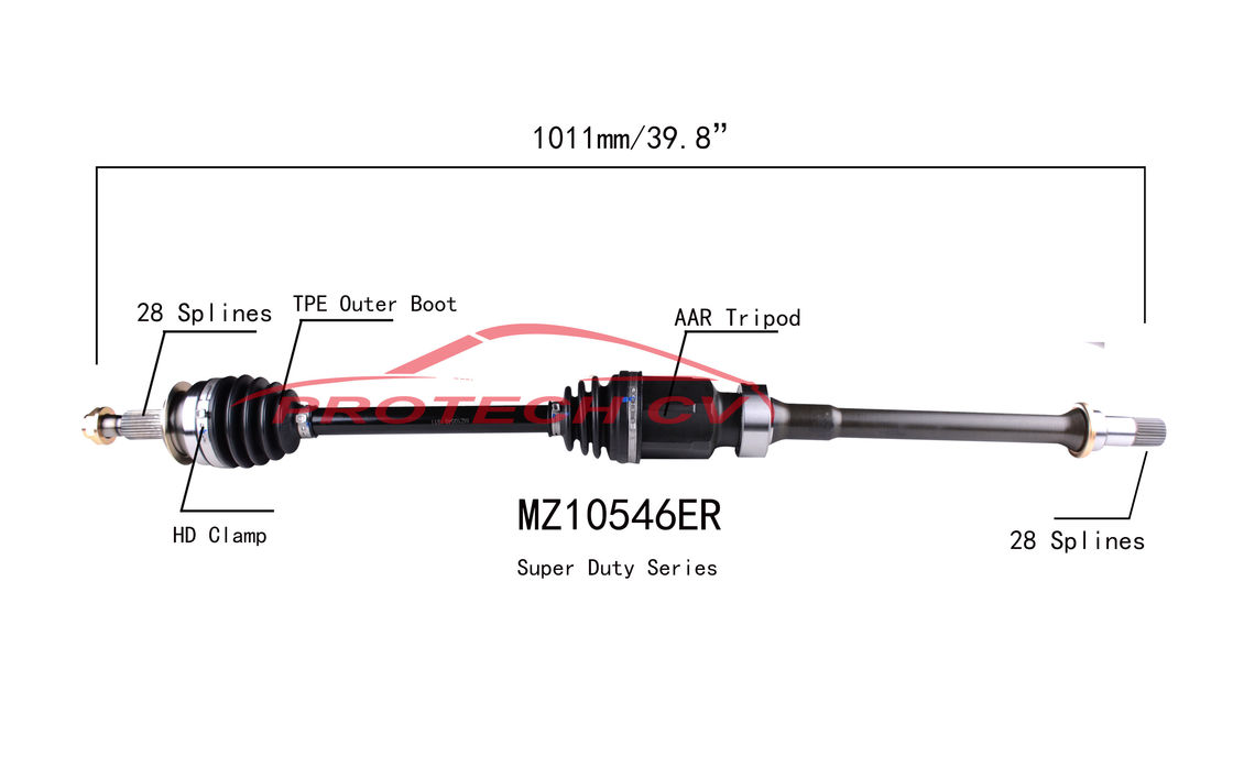 TPEE Boot Mazda 3 Drive Shaft 2.0L L4 Front Drive Shaft Cv Joint EXTREME Weather Unit