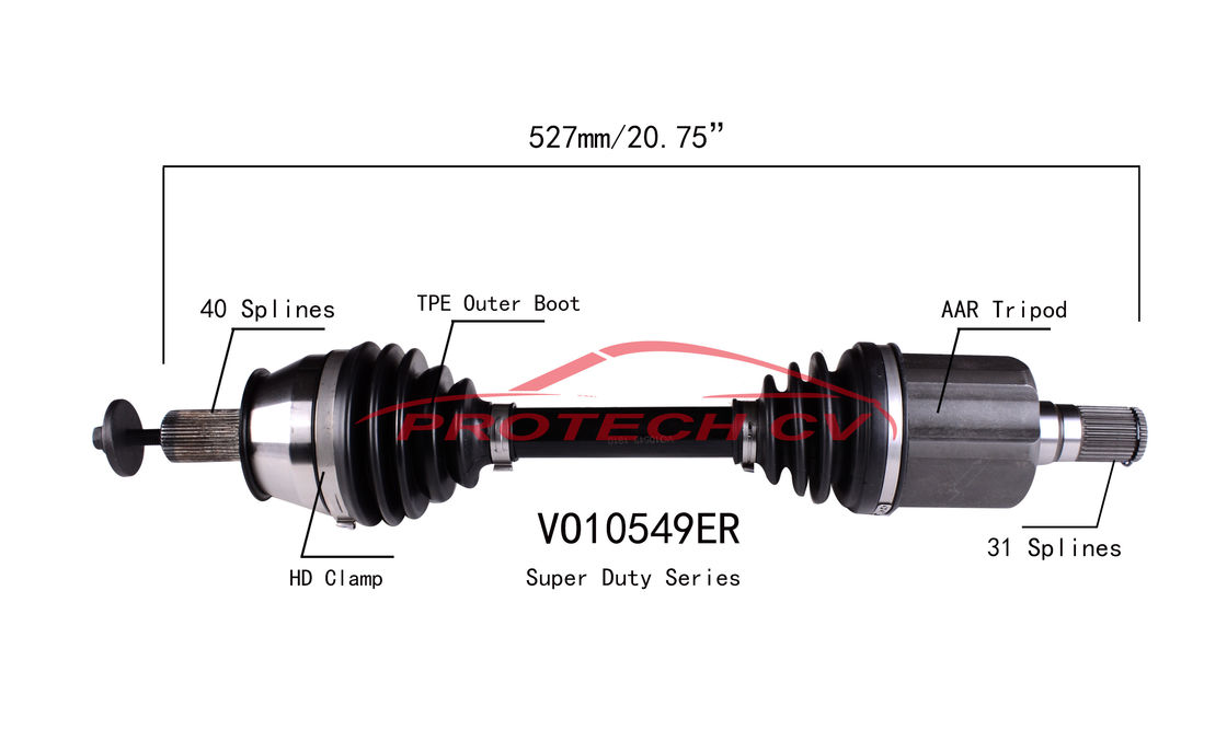 Front Left CV Drive Shaft FWD Volvo S60 Drive Shaft EXTREME Weather Unit