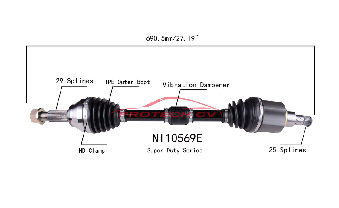 Automatic CVT Cv Drive Axle Nissan Sentra Drive Shaft EXTREME Weather Unit