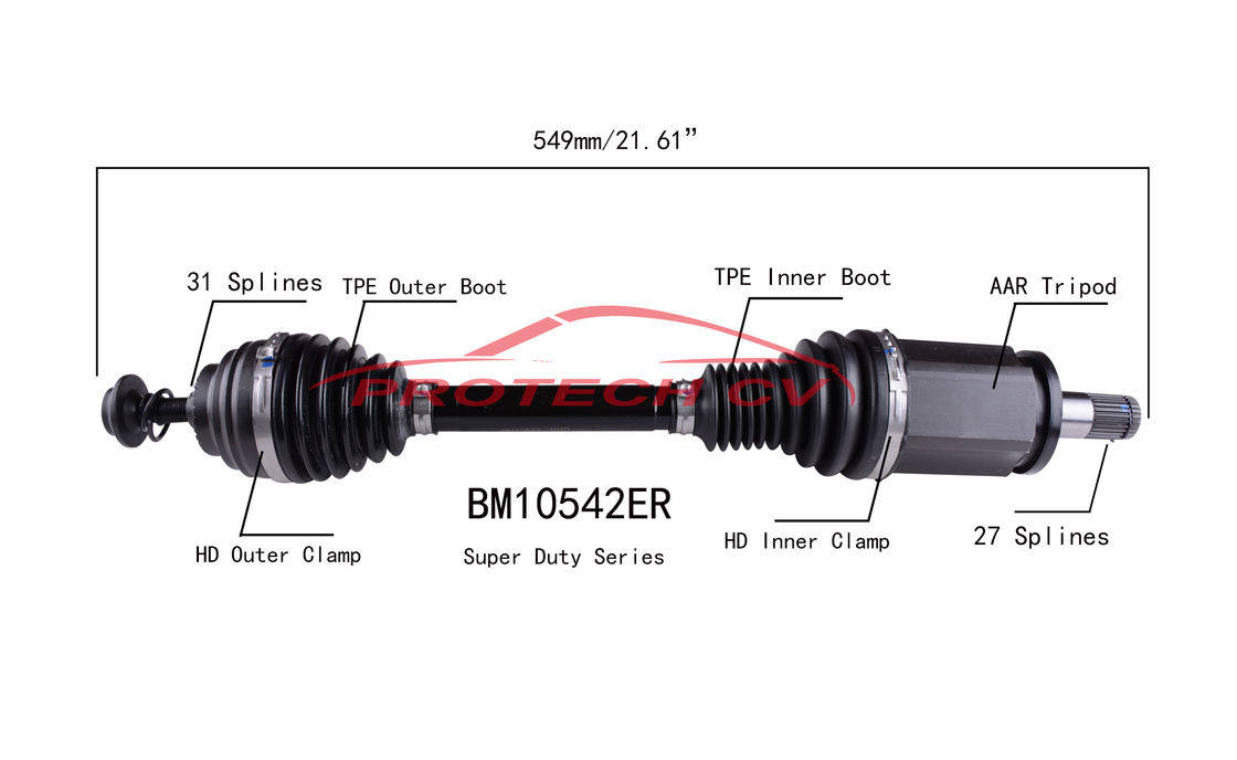 20CrMnTi Steel Front Axle Assembly Replacement 228i XDrive Bmw Front Drive Shaft