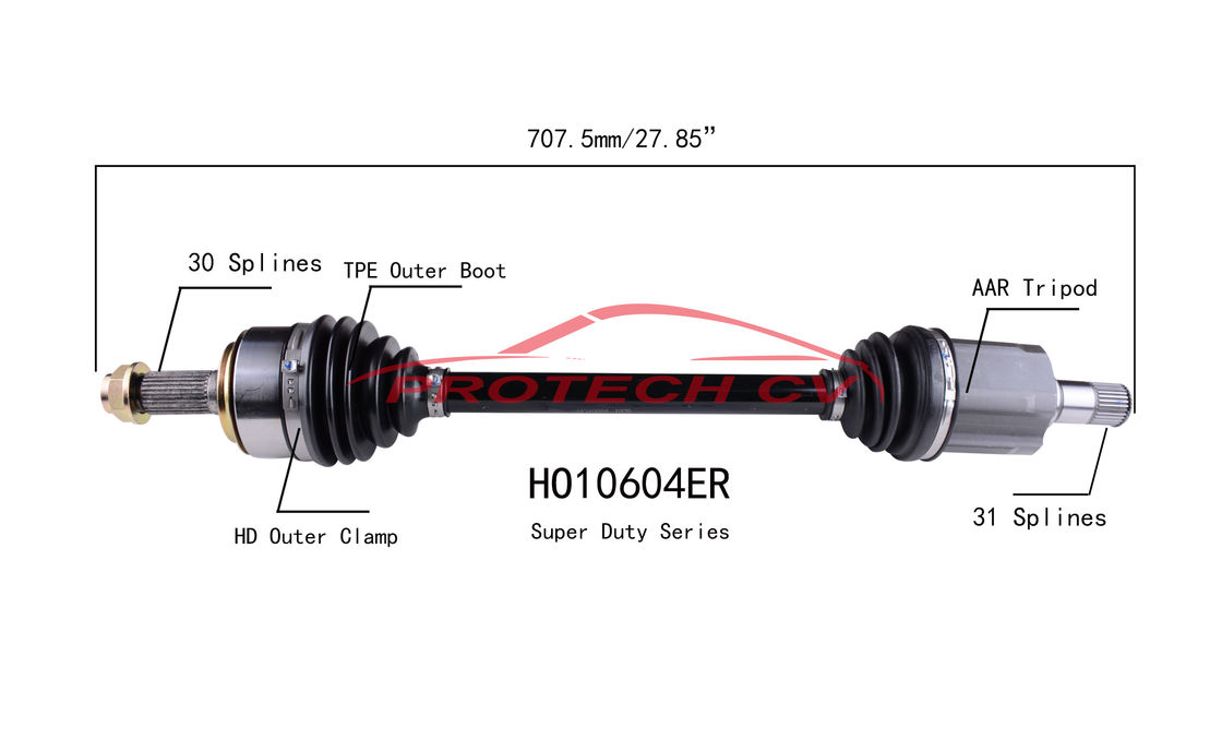 Honda Crosstour Front Left CV Axle Shaft Assembly 3.5L Axle Shaft Assembly