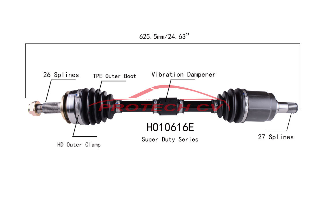 2011-2012 Honda CR Z Cv Axle Assy Front Left Axle Assembly Replacement